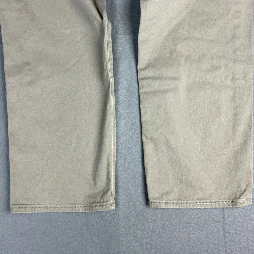 Lucky Brand Pants Mens 36x30 (36x29) Khaki Tan 221 Straight Leg Casual Trousers